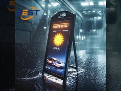 Portable Outdoor LED Display mit 10H Batterie, 4500Nits IP65 Wasserdicht P2.5 Bildschirm für kommerzielle A