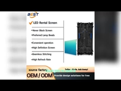 Innenräumliche LED-Leihbildschirme P0.9/P1.25/P1.86/P2.5/P3.91 Wandbildschirm Matrix