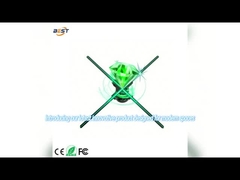 Interaktiver Hologramm-Ventilator 3D-LED-Display Holographische Abdeckung Blade Lösungen in verschiedenen Größen