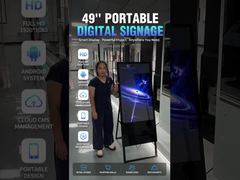 Factory 49" Ultra Slim Portable Digital Display Android Cloud Control Bodenständer-Bildschirm