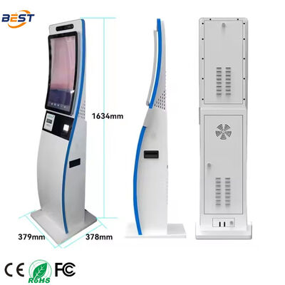 Qualität  21.5/27 Inch Self-Service Kiosk Android/Windows Touch Screen Printer/QR Scanner Cash Payment-OEM Including Barcode Reader SDK usine