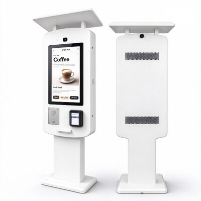 Qualität  43 Inch IP65 Outdoor Self Ordering Kiosk Floor Standing 2500 Nits Touch Screen Terminal for Drive Thru Restaurant Fabrik