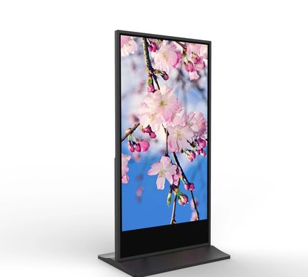 43 49 55 Zoll Ultra dünne digitale Beschilderung Doppelschirm Anzeige Doppelseitiges Werbe-Player Totem-Lcd-Bildschirm Werbevideo