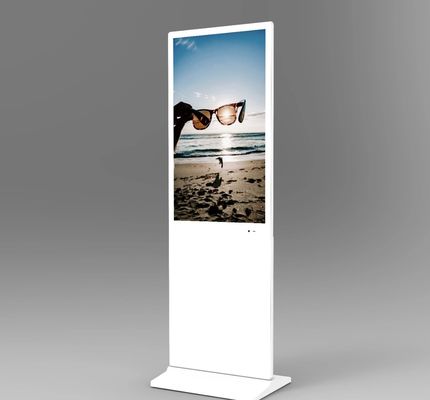 43 55 Zoll Innenraum Freistehende Kapazität Touchscreen Kiosk Digitale Beschilderung und Displays mit Gesichtserkennungskamera