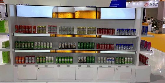 Supermarktregal Rand-LCD-Display Mehrsprachig gestreckter LCD-Bildschirm