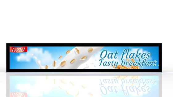 Flughafen-Digital-Displays 350nits Hochhelligkeit Regal Stretch Bar-Display