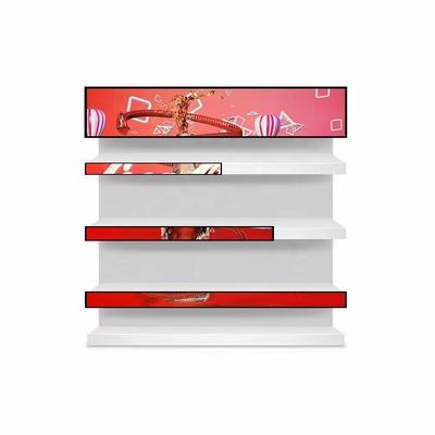 Wandmontiertes Regal Rand gestreckte Bar LCD-Display maßgeschneiderter Touchscreen LCD-Display