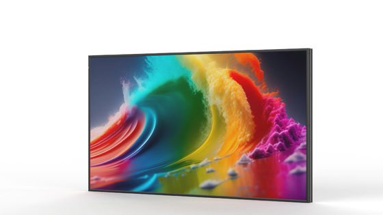 55 65 Zoll Innenraum Hohe Helligkeit Decke Hängende Werbung Einseitige digitale Beschilderung Fenster LCD-Bildschirm
