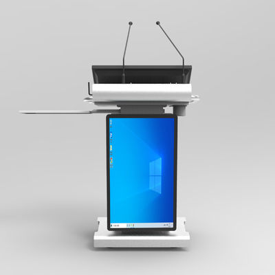 Drahtloses Mikrofon Lectern Smart Integrated Digital Podium mit 23,8" Frontbildschirm