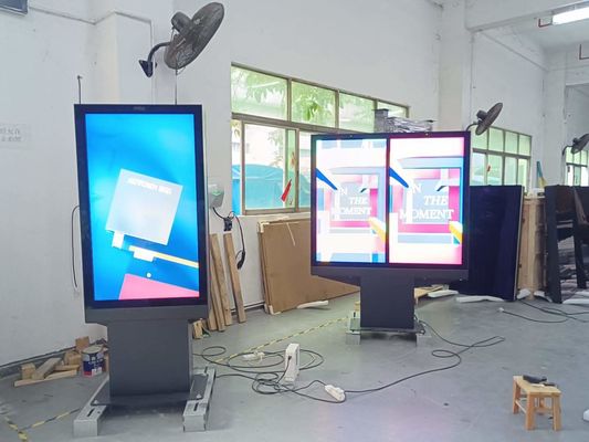 43 75 Zoll Touchscreen vertikaler LCD-Panel Anzeigestand LED-Werbeanzeige Werbe-Maschine Full HD große Werbe