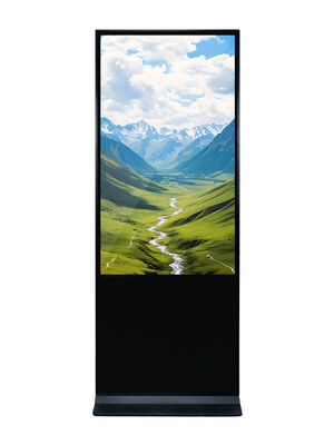 49-Zoll-LCD-Werbebildschirm mit 350 Cd/m² Helligkeit und Quad-Core-Cortex-A17-CPU für die Anzeige von Digital Signage im Innenbereich
