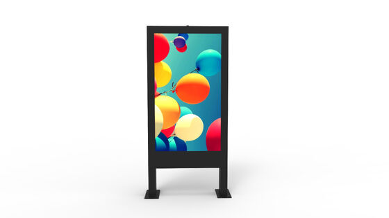 Outdoor Digital Totem LCD Signage Display mit 2500nits Helligkeit, 178°/178° Blickwinkel und Quad-Core Cortex-A17 CPU