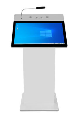 27 Zoll Digital Podium Lectern mit Intel i5 6. Generation und 350 Cd/m2 Helligkeit für intelligente Multimedia-Präsentationen