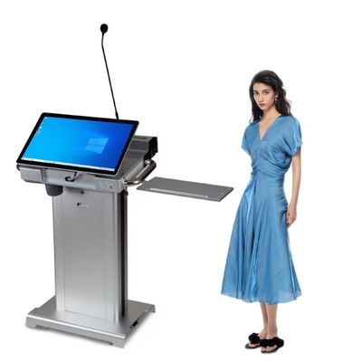 Klappbare Smart Lectern mit Intel i5 6. Generation Prozessor und Mehrsprachigkeit für Multimedia-Präsentationen