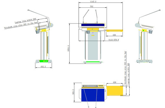 Portable Auditorium Podium, LCD-Digital Display Vorlesung für Konferenzsystem