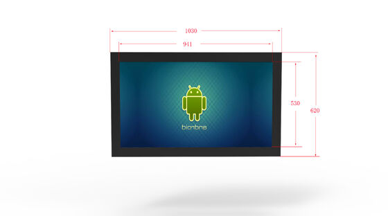 Intelligentes Wandbildschirm mit 2500Cd/m2 Helligkeit, 178°/178° Blickwinkel und Quad-Core Cortex-A17 CPU