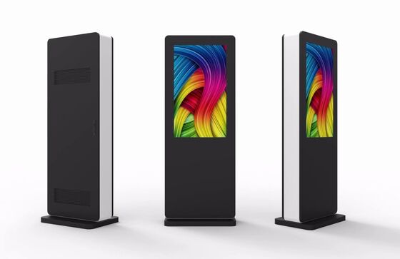 55 inch Outdoor LCD Digital Signage mit 2500Cd/m2 Helligkeit und Android OS Werbung Totem Media Player