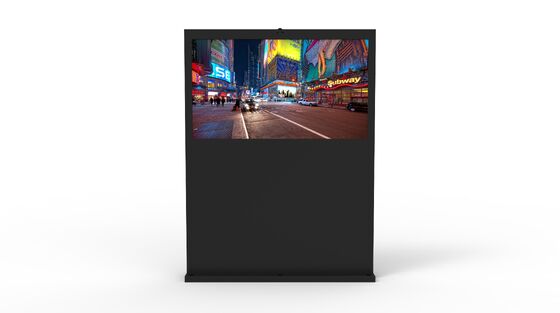 55 Zoll IP65 wasserdichtes kommerzielles LCD-Display mit 2500 Cd/m2 Helligkeit für digitale Außenschilder