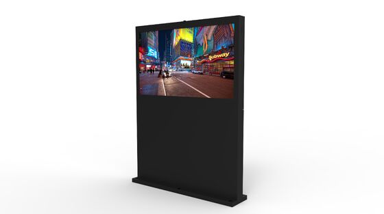 55 Zoll IP65 wasserdichtes kommerzielles LCD-Display mit 2500 Cd/m2 Helligkeit für digitale Außenschilder