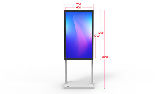 55 Zoll Outdoor LCD-Schilder Werbung Totem Media Player Digitale Schilder mit Android-Betriebssystem