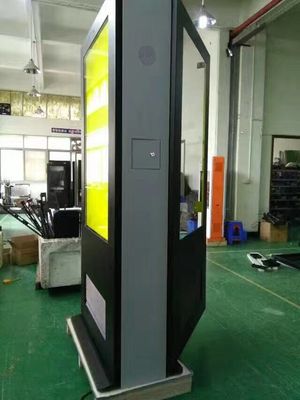 55 65 Zoll Outdoor Totem Signage 4K Doppelseitige digitale Beschilderung Werbeanzeige