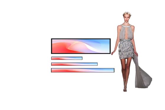 24-Zoll-LCD-Display, Werbebildschirm im Einzelhandel.