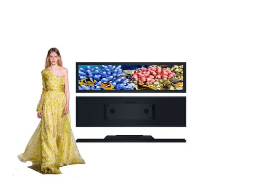 Supermarktregal Rand-LCD-Display Mehrsprachig gestreckter LCD-Bildschirm