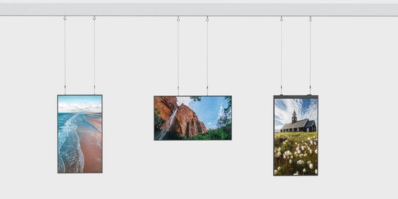 Schaufensterbildschirm vertikal hängender LCD-Monitor Deckenbildschirm Digital Signage