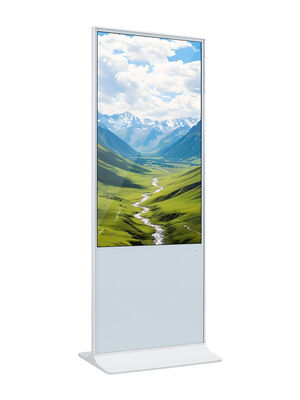 55 Zoll Android OS Digital Signage mit 350nits Helligkeit für den Einzelhandelswerbebildschirm