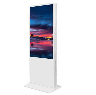 Double Screens Indoor Digital Signage Kiosk mit 350 Cd/m² Helligkeit und Android OS