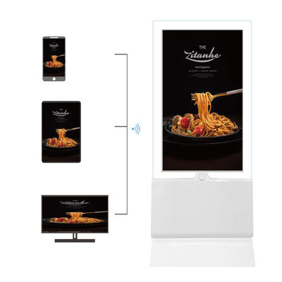 Geschäftsbereich Innenraum LCD Digital Signage 55 Zoll Boden Stehende Werbeanzeige Kiosk