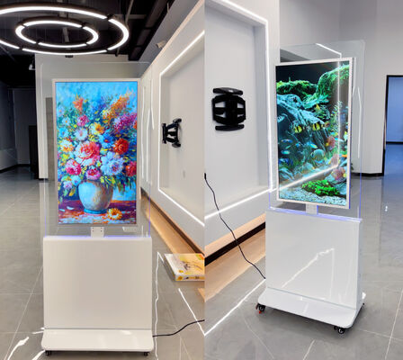 Maßgeschneidertes 4K-Digital-Signage-Display mit hoher Helligkeit von 350 Cd/m² und gehärtetem Glas für Innenwerbung