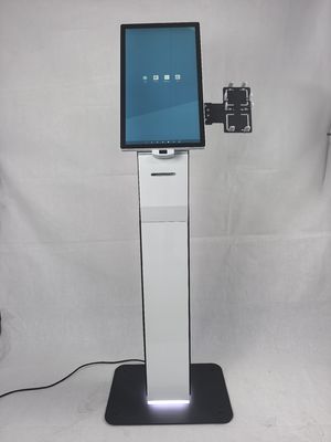 Interaktiver Selbstbedienungskiosk 21.5 32 Zoll Boden Stehender Touchscreen POS Drucker Kiosk