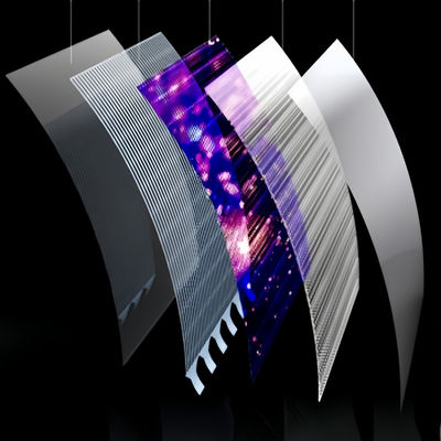 Flexible LED-Film-Bildschirm biegbare transparente Anzeige mit IP65-Wasserdichtheit für Ausstellungen/Werbeflächen/Einzelhandelslösungen
