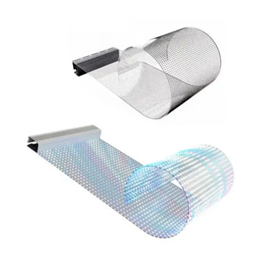 Flexible LED-Film-Bildschirm biegbare transparente Anzeige mit IP65-Wasserdichtheit für Ausstellungen/Werbeflächen/Einzelhandelslösungen