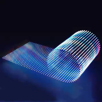 16 9 Aspektverhältnis Ultrafeine 3,9 mm transparente LED-Film-Bildschirm für die Installation von Glasvorhangwänden