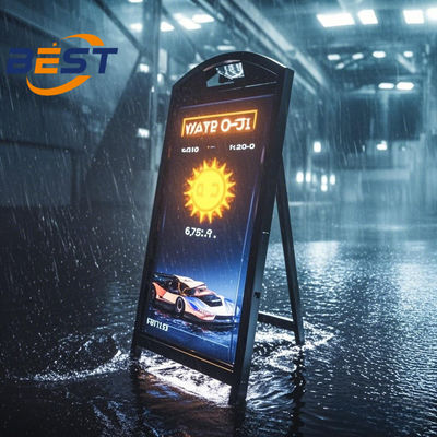 Batteriebetriebene tragbare LED-Schilderung mit Android 9.0, IP65 wasserdicht und 50000mAh langlebig