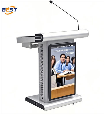 8 GB RAM Smartboard Podium mit 350 Cd/m2 Helligkeit und Multi Points Foil Touch für den Unterricht