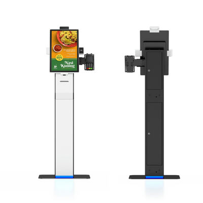 21.5-Zoll-Selbstbedienungs-Bestellkiosk mit 10-Punkte-Kapazität-Touch- und Barcode-Scanner für Retail-Apotheke-POS