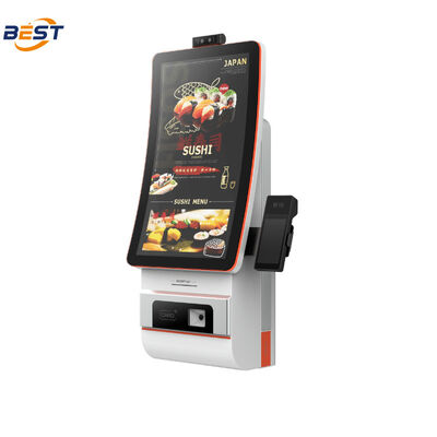 Wandmontiertes Selbstbedienungs-Bestellkiosk mit 10-Punkte-Capacitive Touch und Android-POS-System für Restaurants