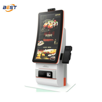 Desktop Selbstbedienung Bestellkiosk Komplettes POS-System mit Barcode-Scanner Kasse