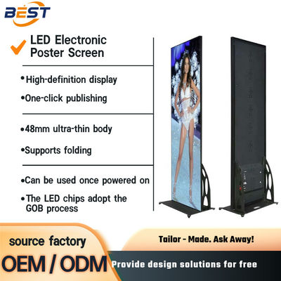 Werbe-LED-Displays OEM ODM Kunden angepasste digitale LED-Posterlösungen