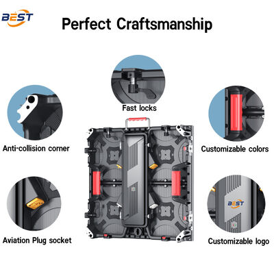 Mobile Interaktive LED Mietbildschirm Werbung Beschilderung Cloud-Steuerung Fliesen Videowand
