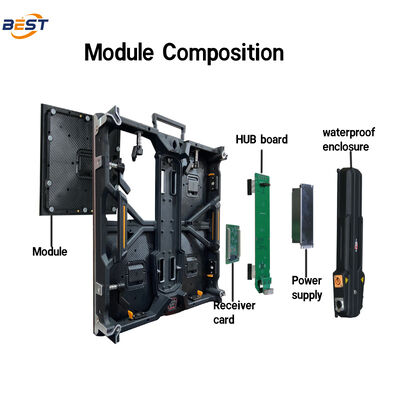 Mobile Interaktive LED Mietbildschirm Werbung Beschilderung Cloud-Steuerung Fliesen Videowand