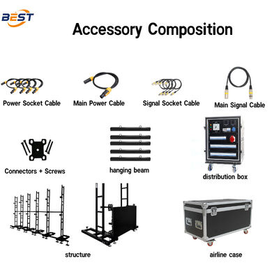 Mobile Interaktive LED Mietbildschirm Werbung Beschilderung Cloud-Steuerung Fliesen Videowand