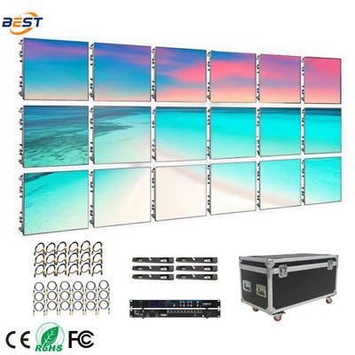 Innenräumliche LED-Leihbildschirme P0.9/P1.25/P1.86/P2.5/P3.91 Wandbildschirm Matrix