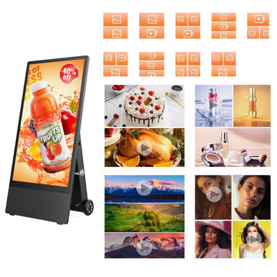 Freestanding Outdoor LCD Digital Signage with 16GB Storage and 178° Viewing Angle on 32 Inch TFT-LCD Non Touch Display