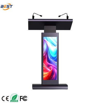 Multimedia-Podium mit Multi Points Foil Touch, Auflösung 560*1920 und eingebauten 8Ω Lautsprechern