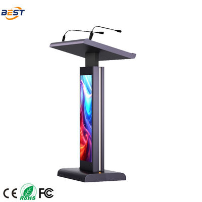 21.5 Zoll Touchscreen Multimedia Podium mit Multi-Punkte Folie Touch und 8Ω eingebauten Lautsprechern