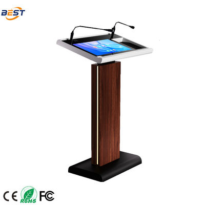 Digitale Podium Smart Lectern mit 21,5 Zoll Display Multi Points Folie Touch und Werbe-TV-Display-Bildschirm
